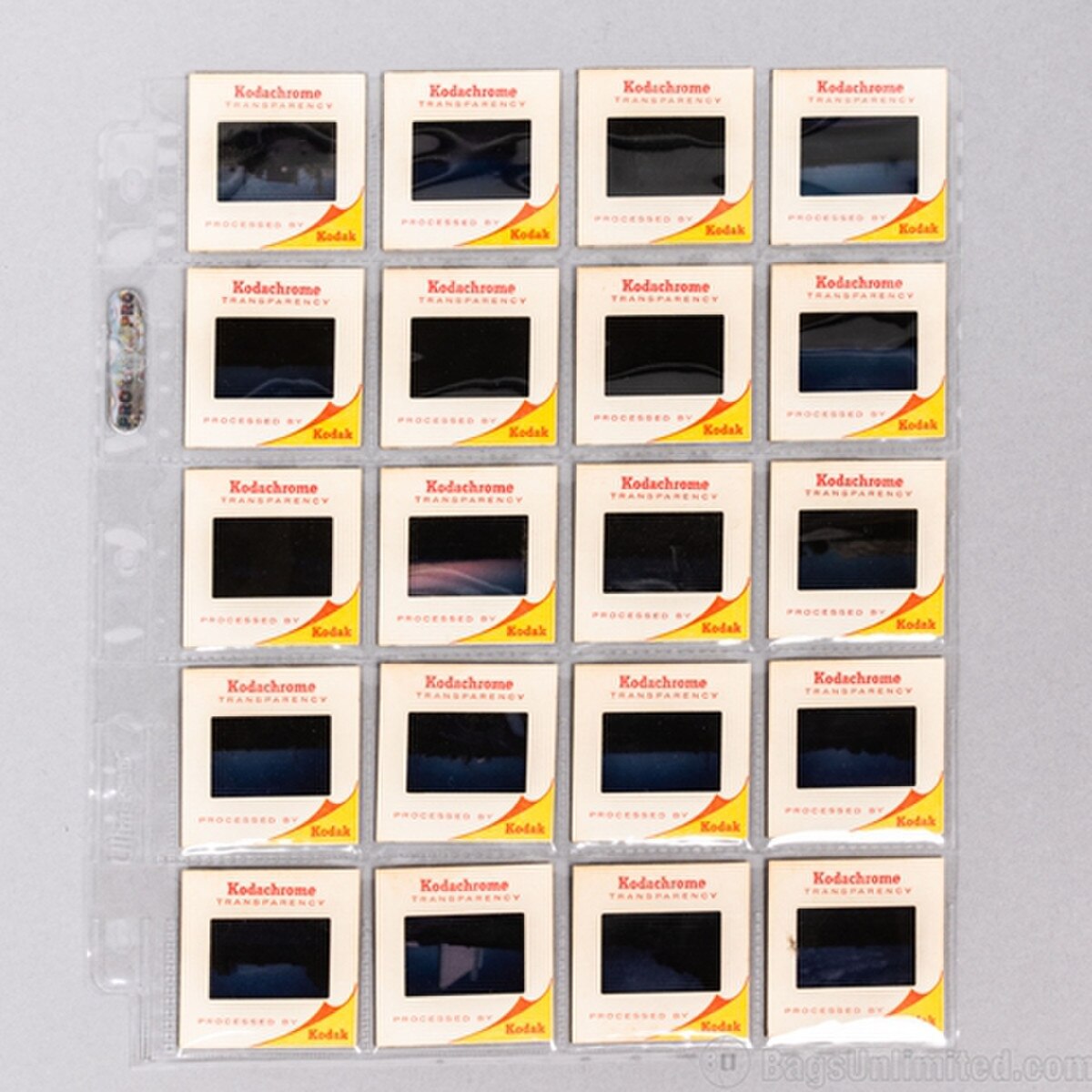 20 Pocket SLIDE PAGE for 3-Ring Bin
